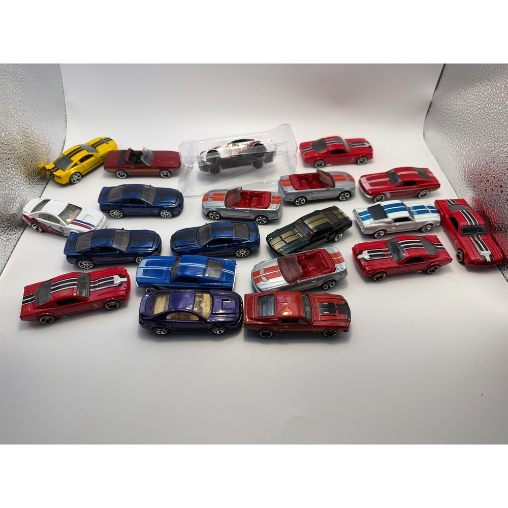 Hot Wheels Matchbox Ford Mustang Diecast Lot of 18 GT Shelby Fastback 1:64 Scale
